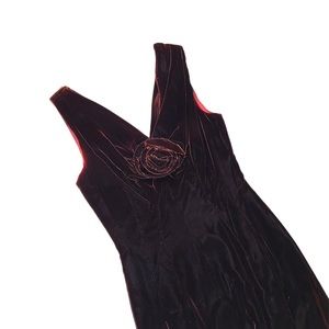 VINTAGE BEAUTIFUL PROM COPPER BROWN EVENING GOWN DRESS FULL LENGTH SIZE XS 0